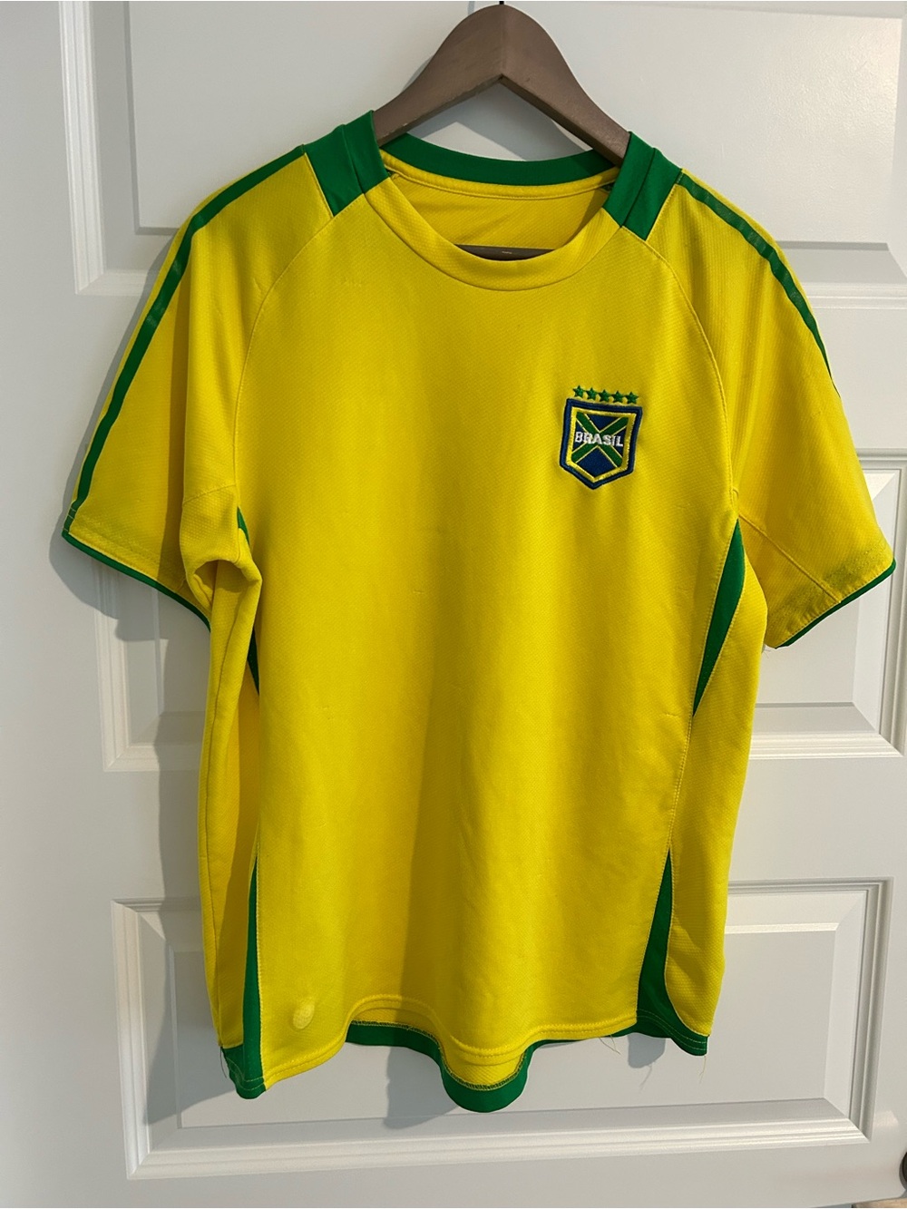 Brazil Soccer Jersey Shirt Yellow Size M
